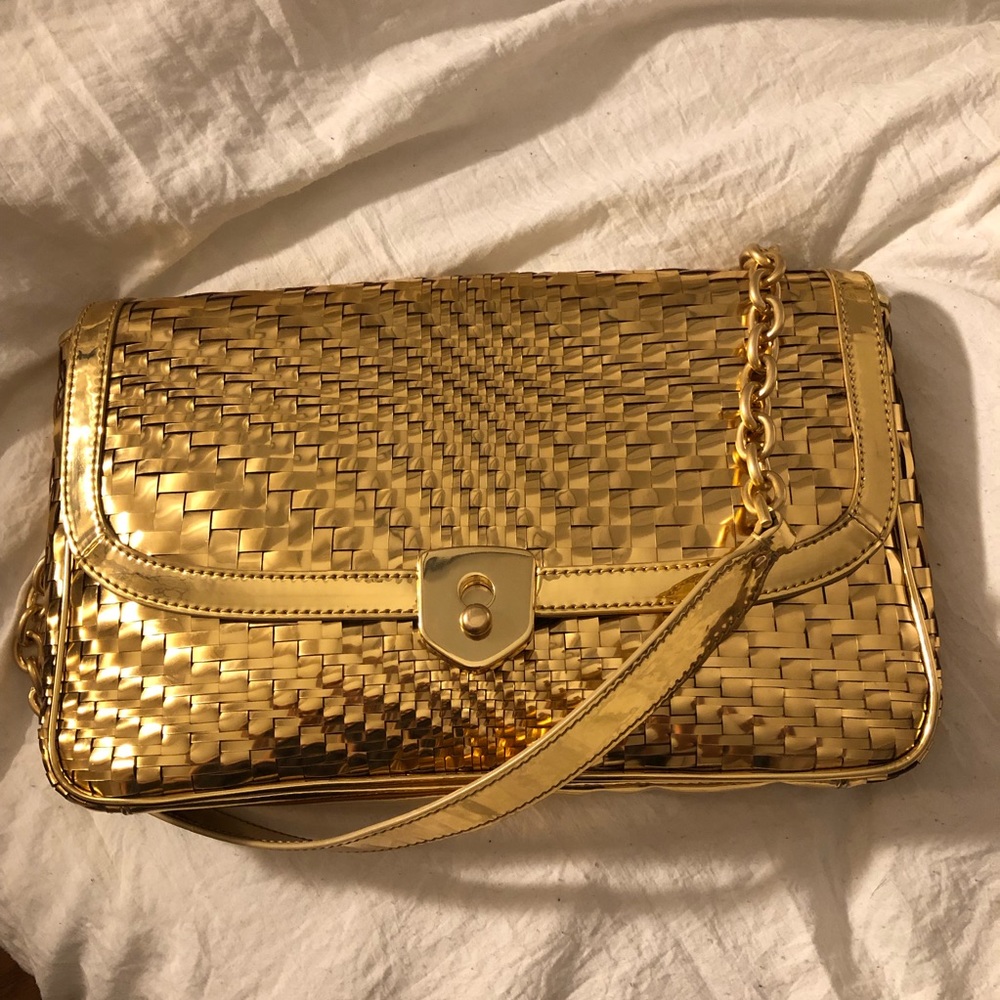 Cole Haan Gold Shoulder Bag